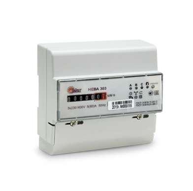 Счетчик НЕВА 303 1S0 3ф 5-100А 230/400В 1 тариф. мех. экран DIN-рейка Тайпит 6056053