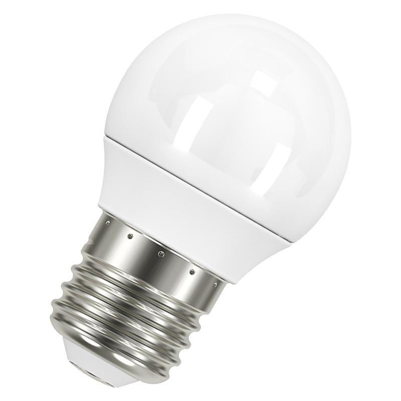 Лампа светодиодная LED Star Classic P 40 5.5W/827 5.5Вт шар матовая 2700К тепл. бел. E27 470лм 220-240В пластик. OSRAM 4052899971646