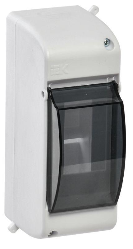 Бокс ОП КМПн 2/2 для 2 авт. выкл. прозр. крышка IP30 IEK MKP42-N-02-30-20