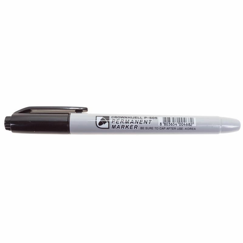 Маркер перманентный Multi Marker Slim 2мм пулевидный черн. Crown 08-8201