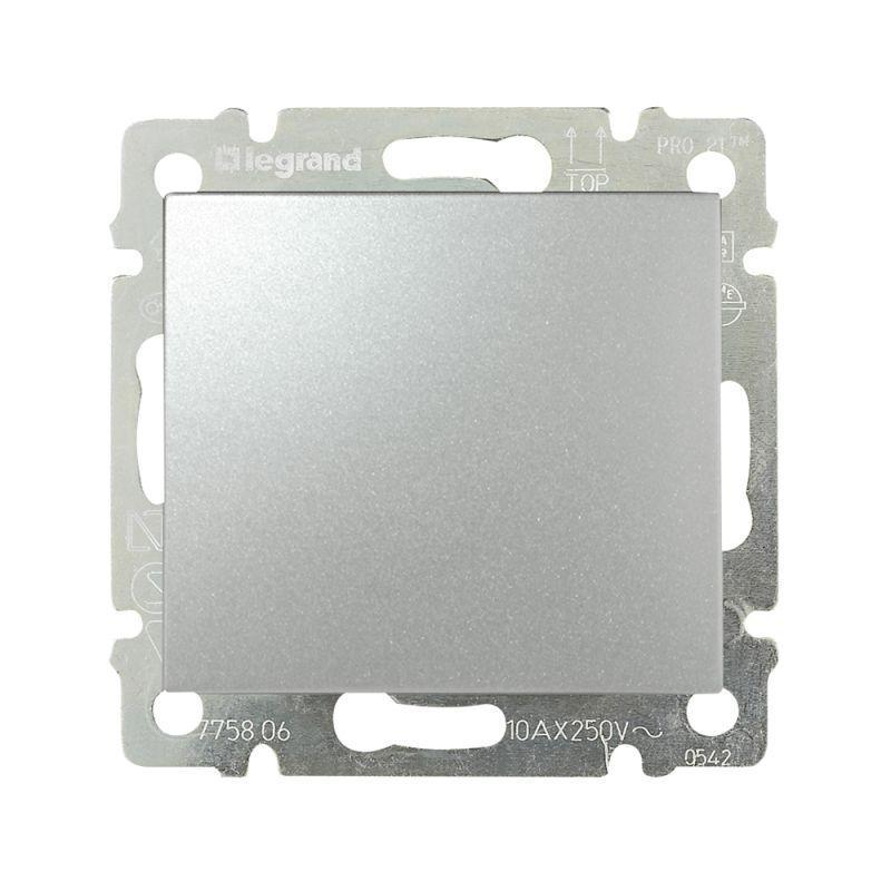Механизм переключателя проходного на 2 направления 1-кл. СП Valena 10А IP31 250В алюм. Leg 770106