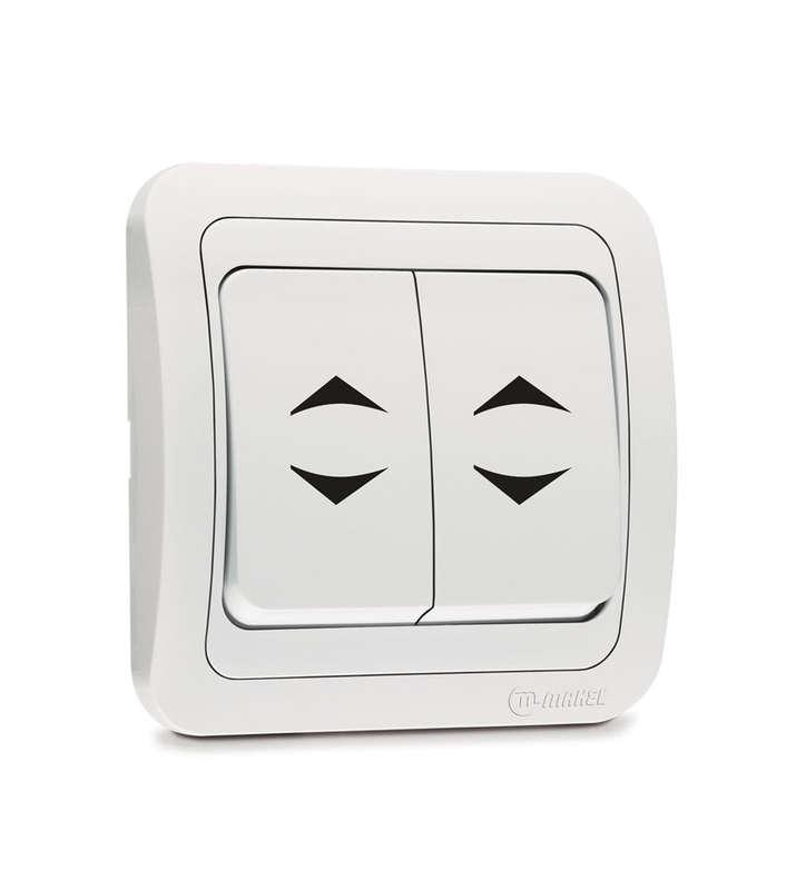 Выключатель проходной 2-кл. СП Mimoza 10А IP20 бел./бел. Makel 12026