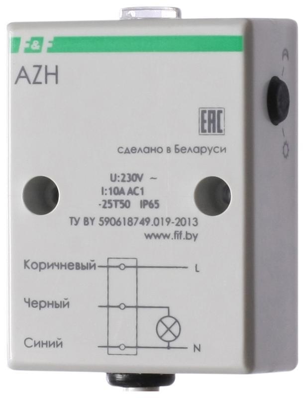 Фотореле AZH (встроен. фотодатчик монтаж на плоскость 230В 10А 1 НО IP65) Famp;amp F EA01.001.001
