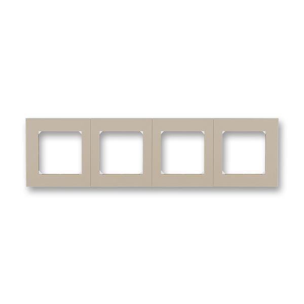Рамка Levit 4п кофе макиато/бел. ABB 2CHH015040A6018