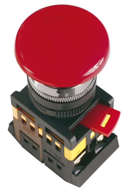 Кнопка AEAL-22 Грибок; с фикс. красн. D22 240В 1з+1р IEK BBG60-AEAL-K04