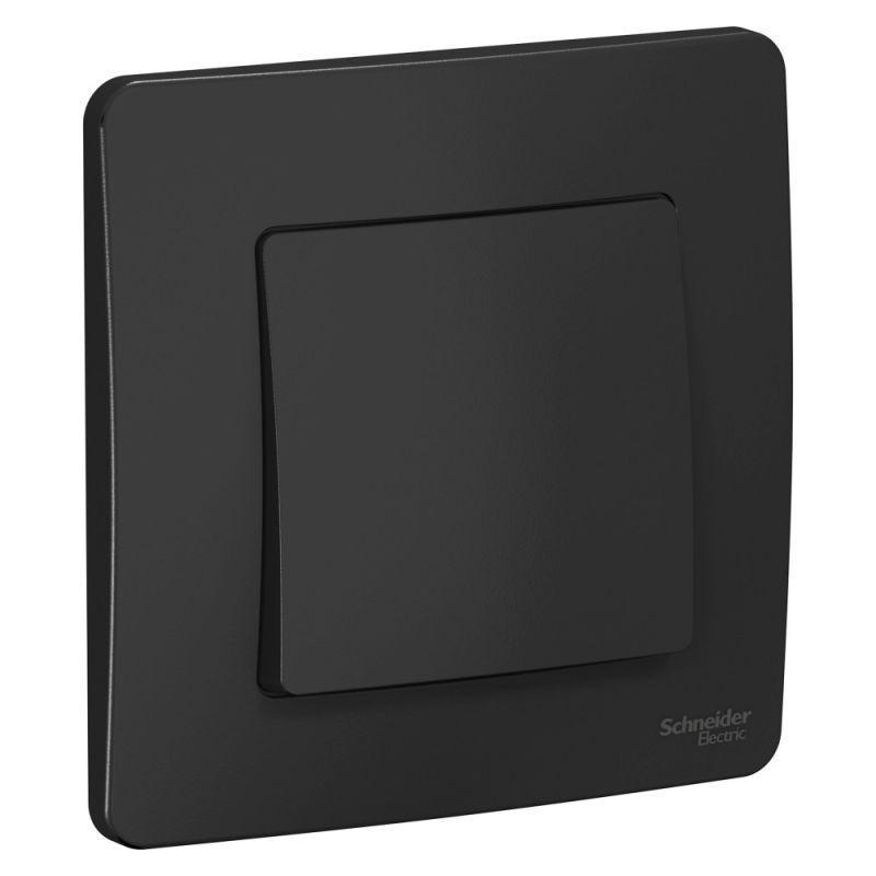 Переключатель 1-кл. СП Blanca 10А IP20 (сх. 6) 250В антрацит SchE BLNVS010606