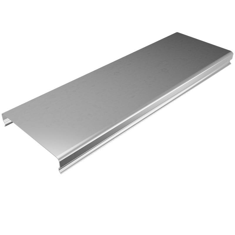 Крышка для лотка осн.100 L3000 сталь 0.55мм ПЛЮС; KLplus100-0.55-3000 оцинк. КМ PL0391