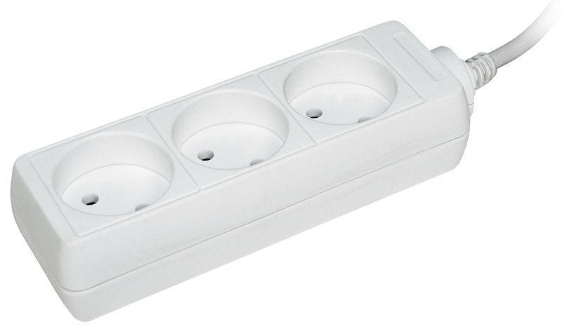Удлинитель 3х1.5м без заземл. 10А IP20 У3 2P IEK WYP10-06-03-01-N