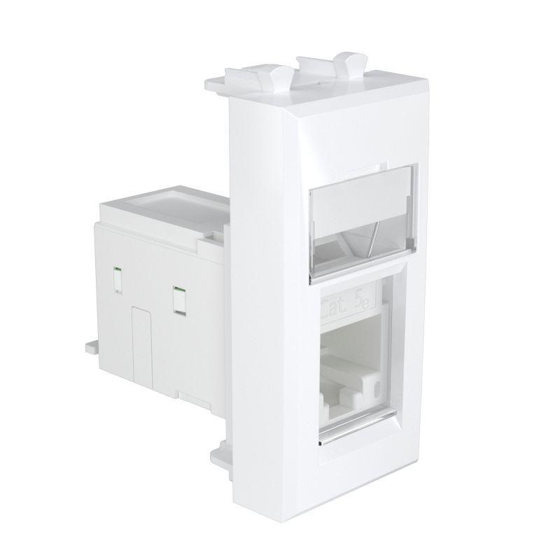 Розетка компьютерная 1мод. кат.5e RJ-45 Avanti Белое облако; модульная DKC 4400461