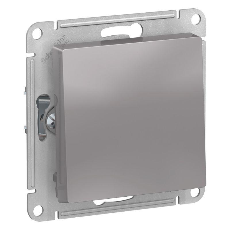 Механизм выключателя 1-кл. СП AtlasDesign 10А IP20 (сх. 1) 10AX с самовозвратом алюм. SchE ATN000315
