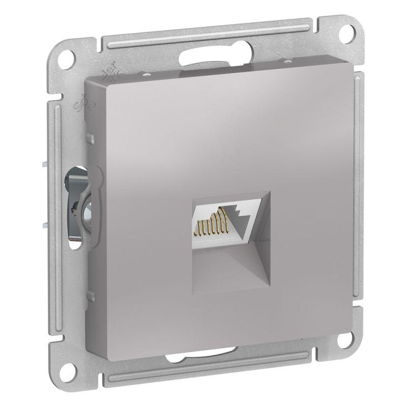 Механизм розетки компьютерной AtlasDesign RJ45 алюм. SchE ATN000383
