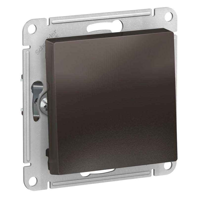 Механизм выключателя 1-кл. СП AtlasDesign 10А IP20 (сх. 1) 10AX с самовозвратом мокко SchE ATN000615
