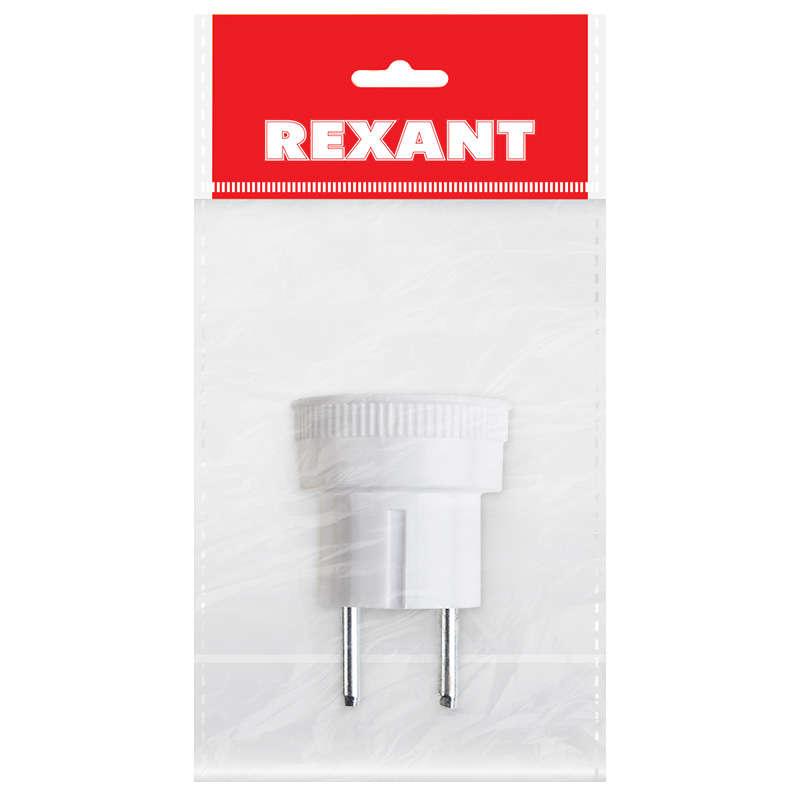Переходник сетевой стакан; с бортами 220В 6А Rexant 11-1021