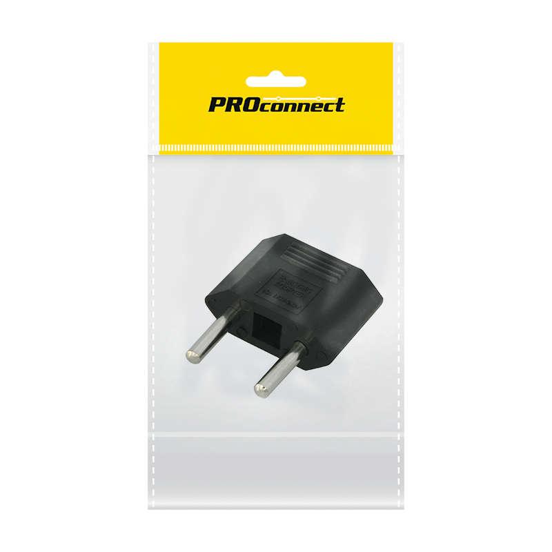 Переходник сетевой плоский Тефаль; черн. (инд. упак.) PROCONNECT 11-1042-9