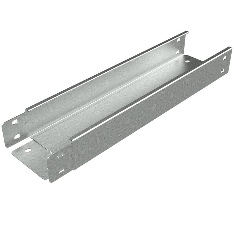 Лоток листовой неперфорированный 100х50 L3000 сталь 0.55мм БЫСТРЫЙ МОНТАЖ; LN50-100-0.55-3000 КМ LO0004