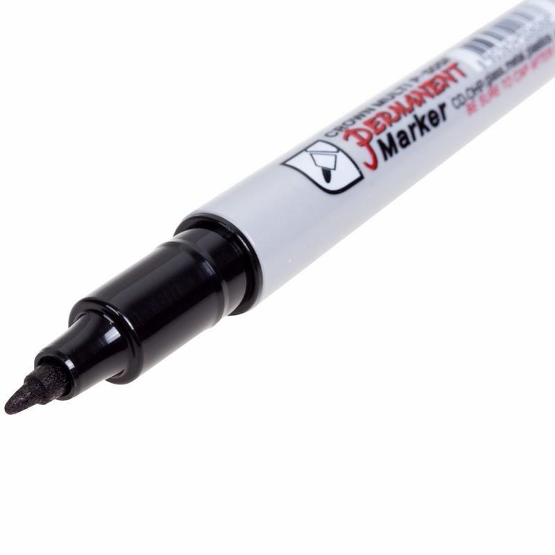 Маркер перманентный Multi Marker Super Slim; 1мм пулевидный черн. Crown 08-8001
