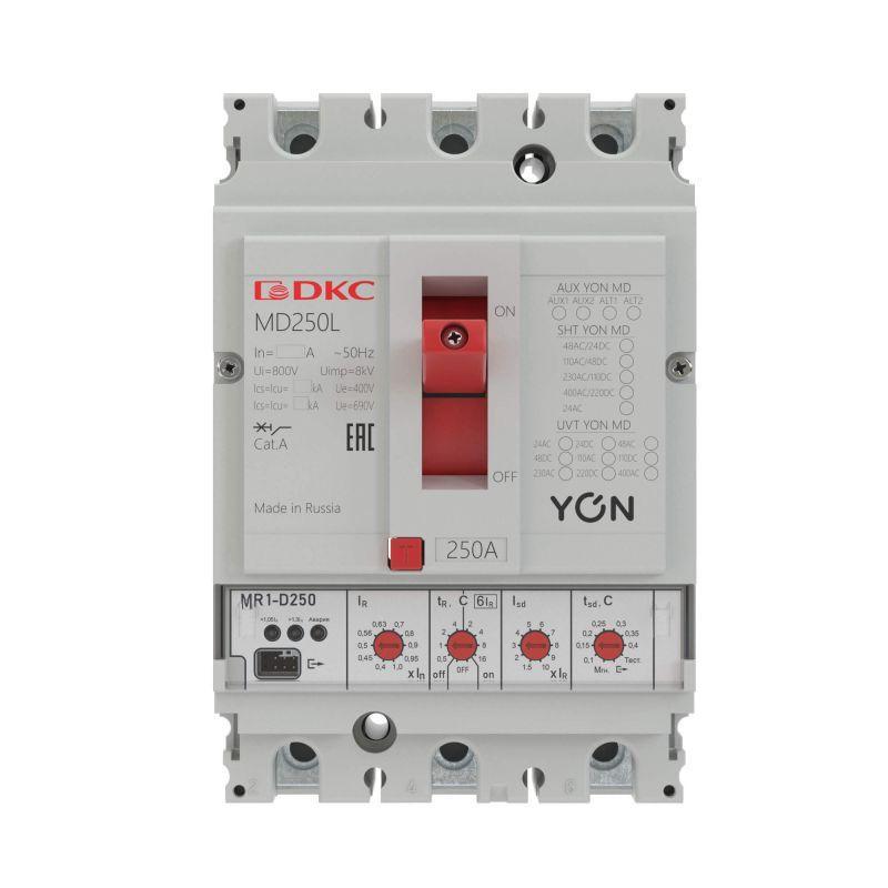 Выключатель автоматический в литом корпусе YON MD250H-MR1 DKC MD250H-MR1